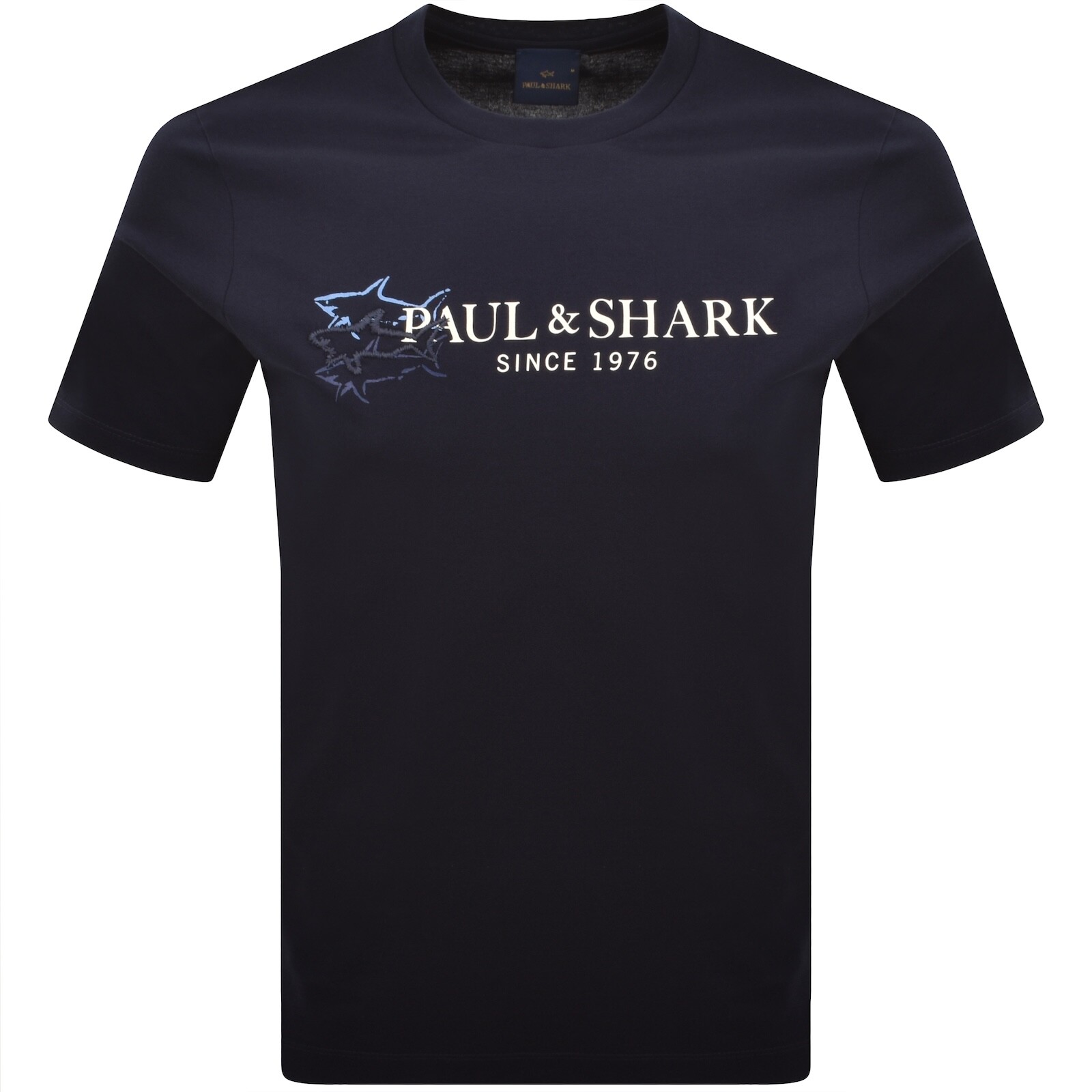 Paul And Shark Logo Graphic T Shirt Navy