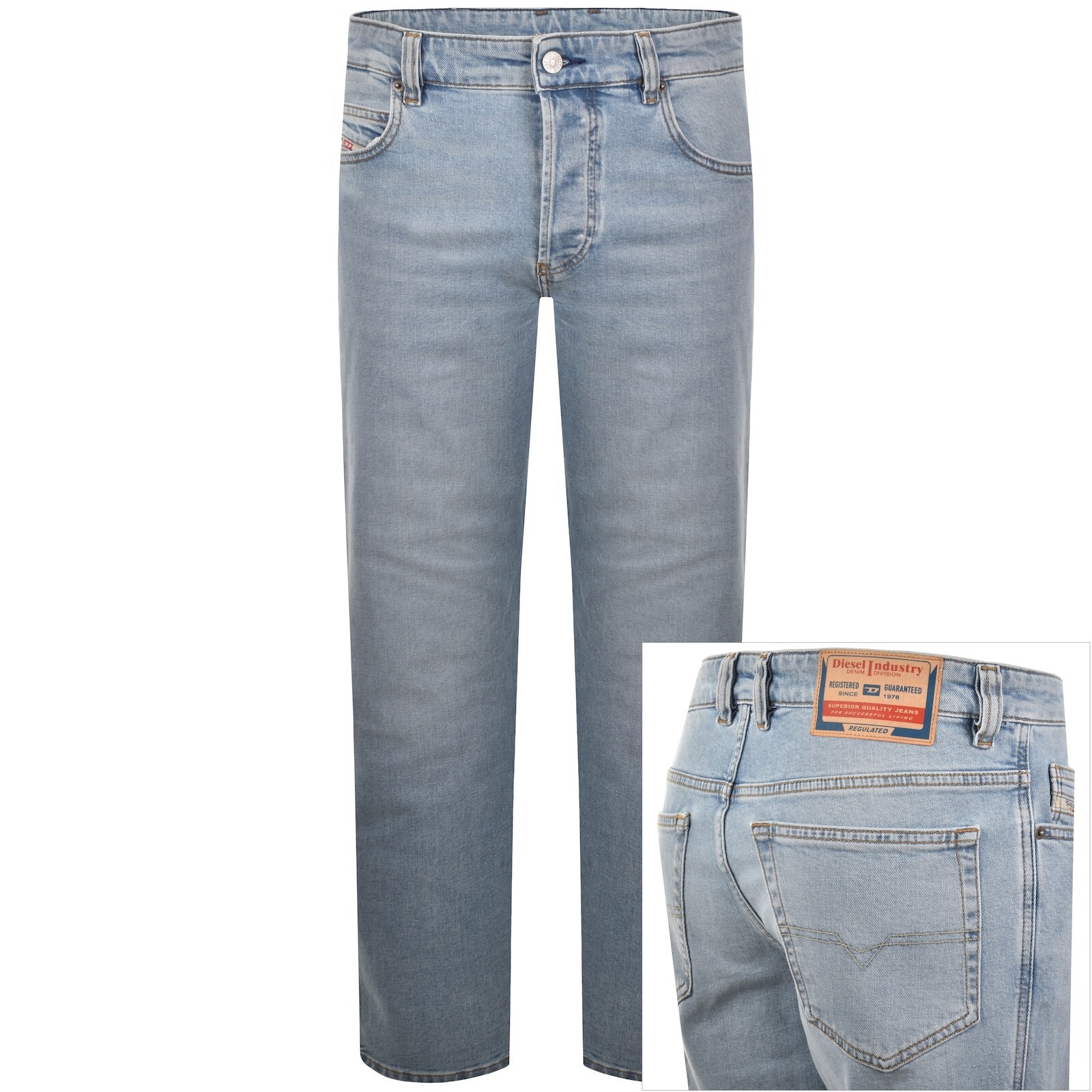 Diesel 1993 D Vyl Jeans Light Wash Blue
