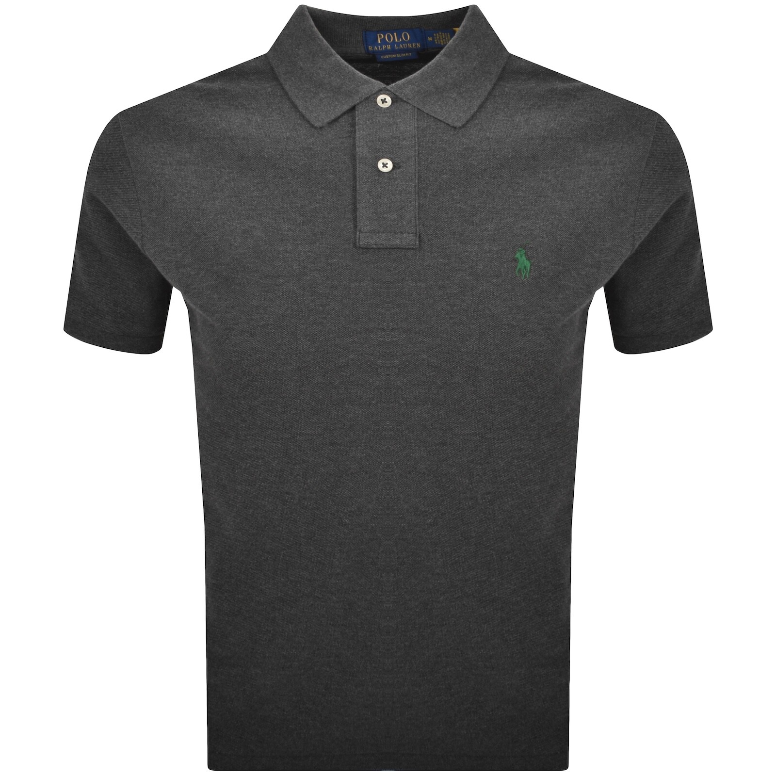Ralph Lauren Custom Slim Fit Polo T Shirt Grey