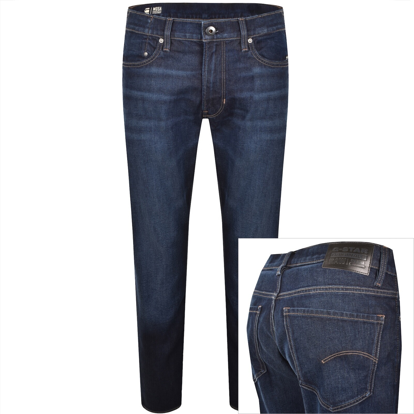 G-Star Mosa Straight Jeans Mid Wash Blue