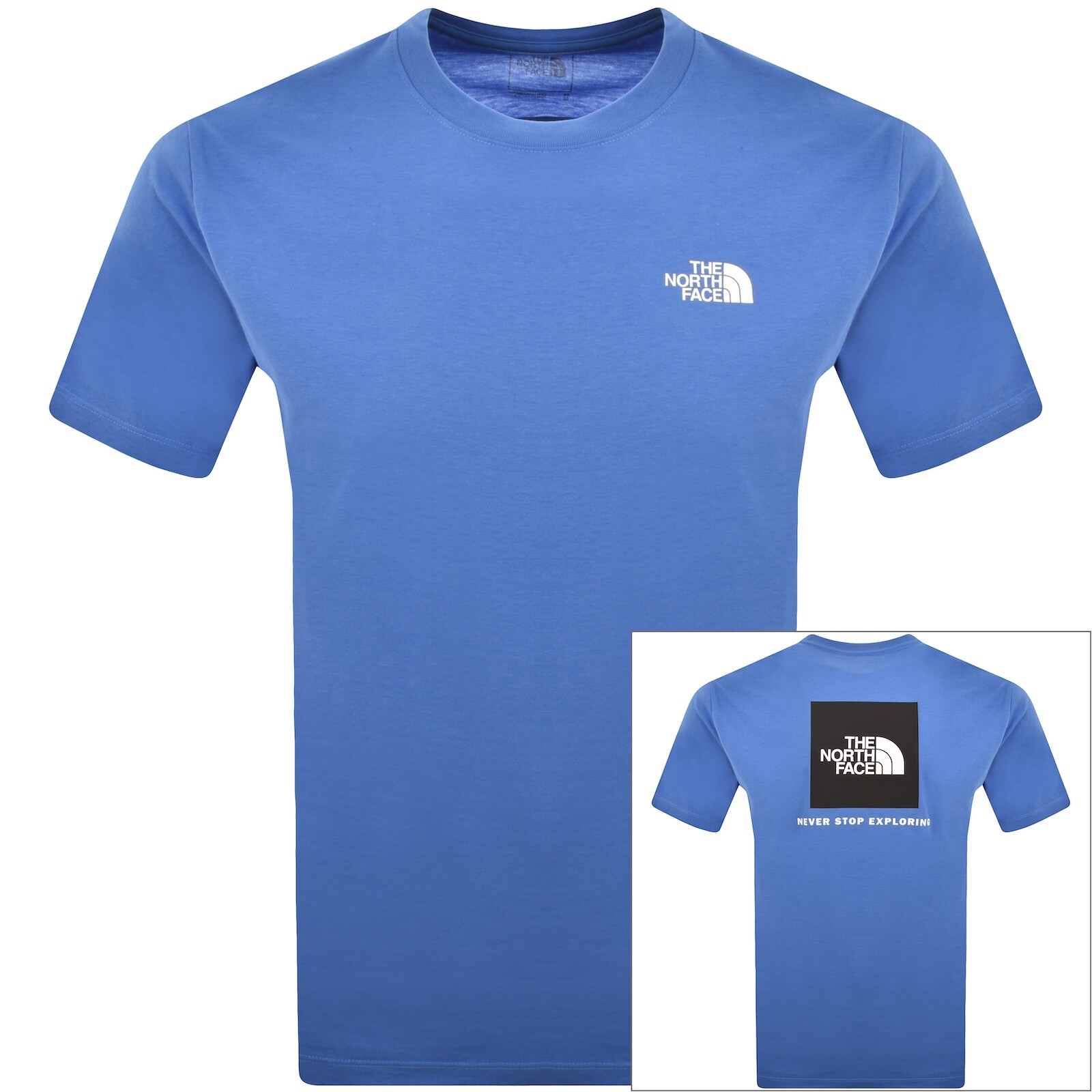 The North Face Logo T Shirt Blue
