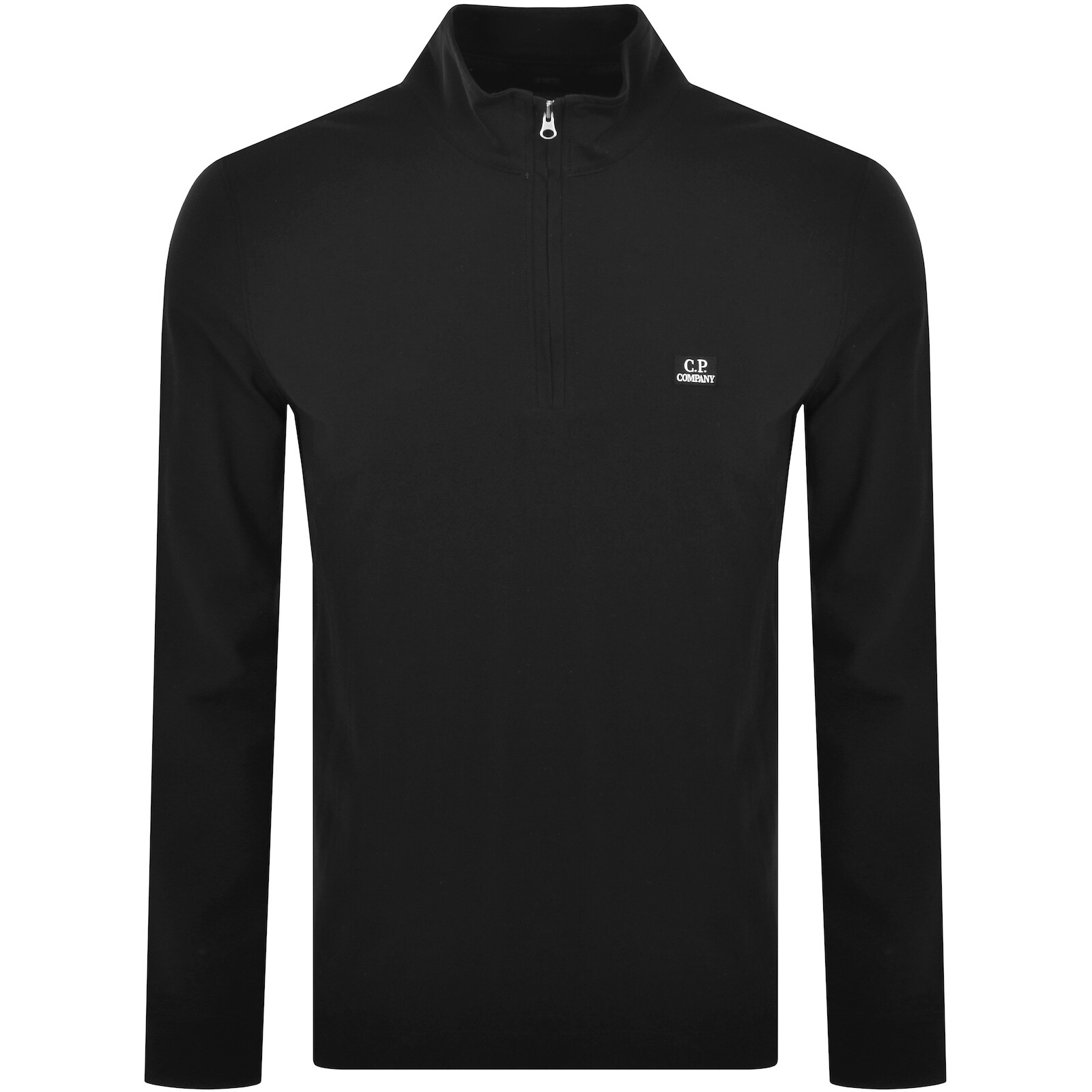 CP Company Long Sleeve Polo T Shirt Black