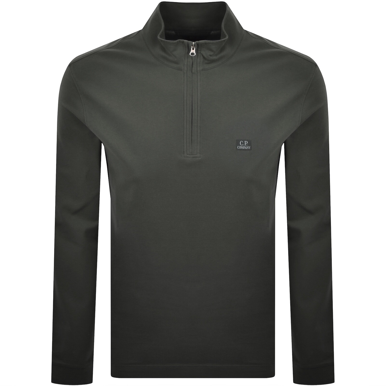 CP Company Long Sleeve Polo T Shirt Grey