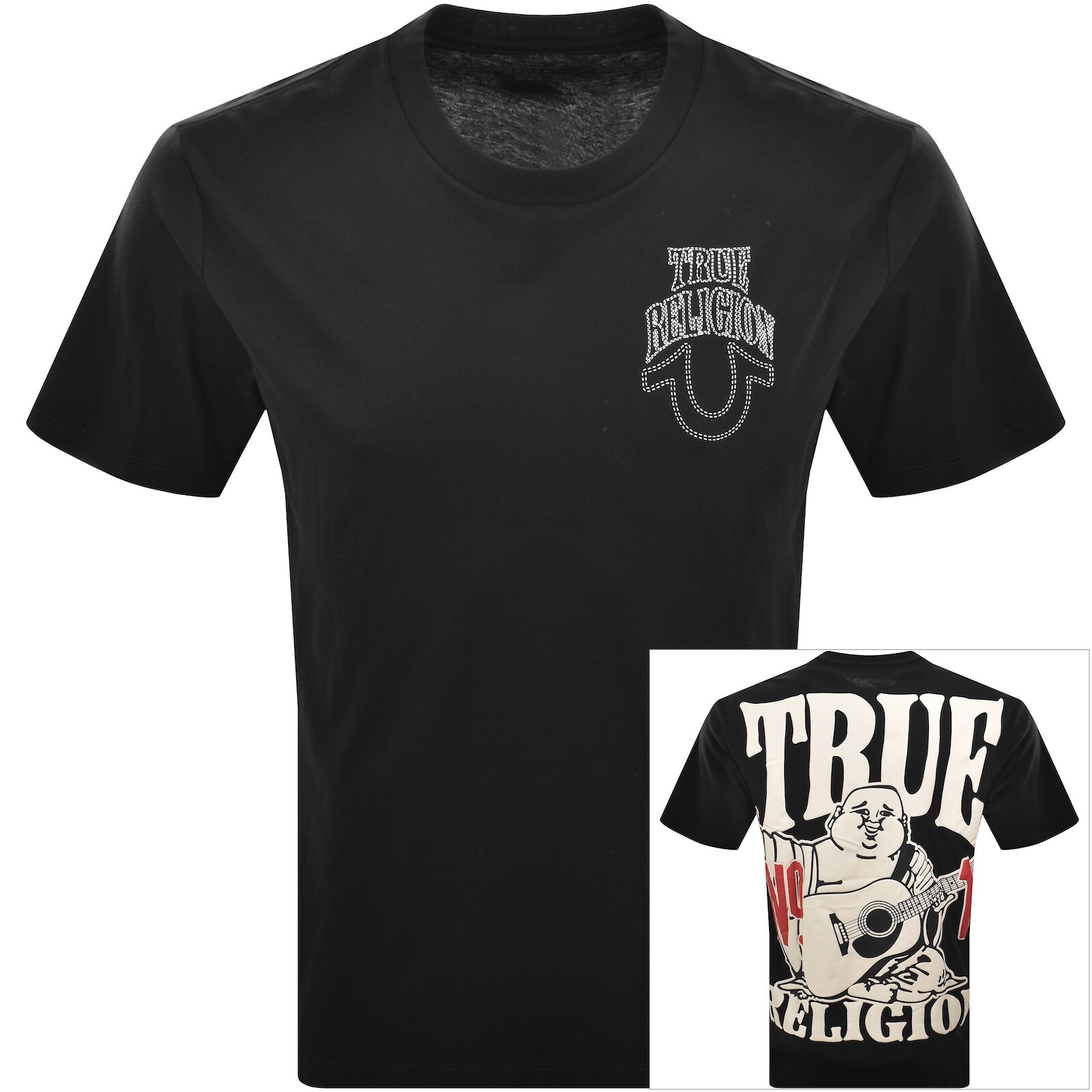 True Religion No 1 Buddha T Shirt Jet Black