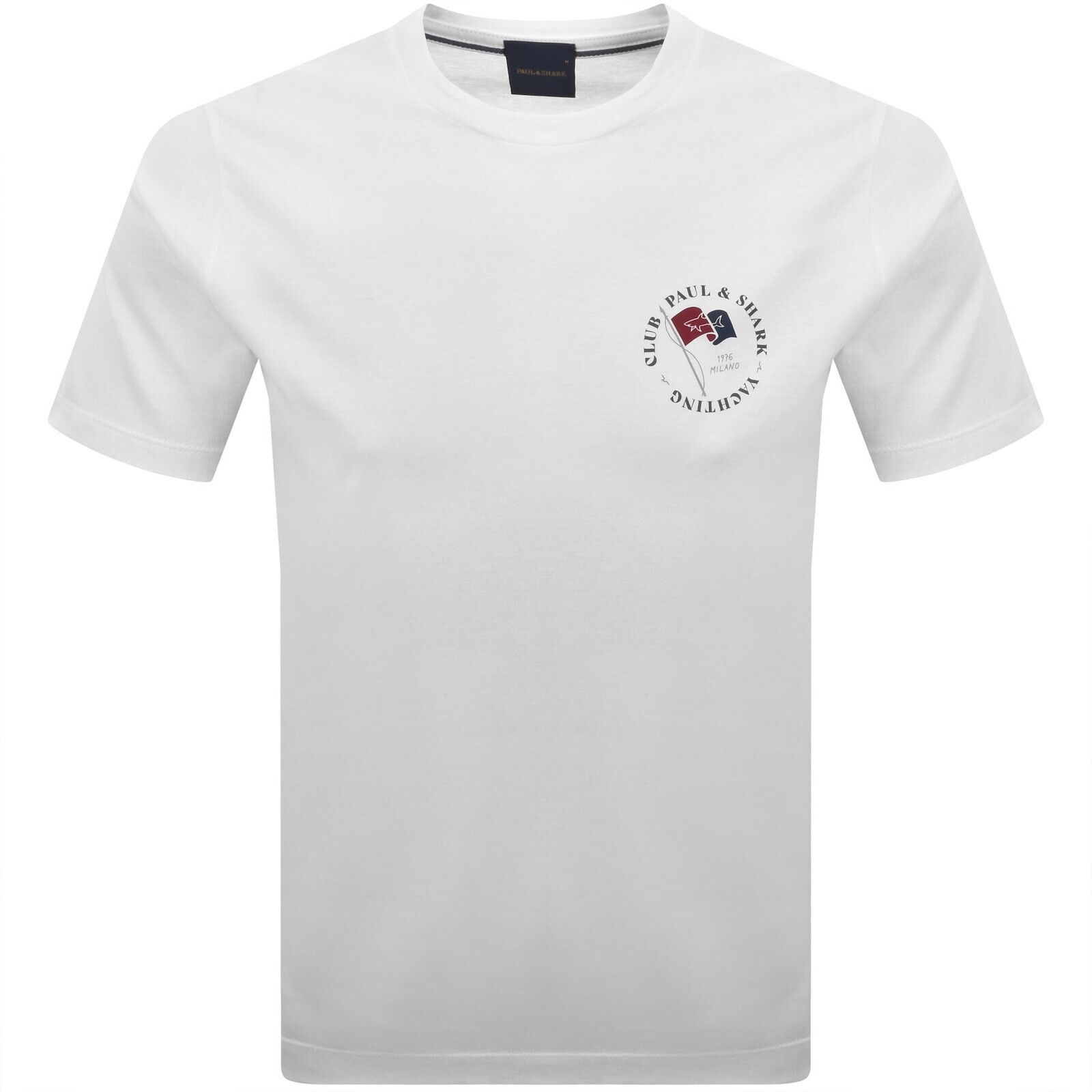 Paul And Shark Printed Logo T Shirt White