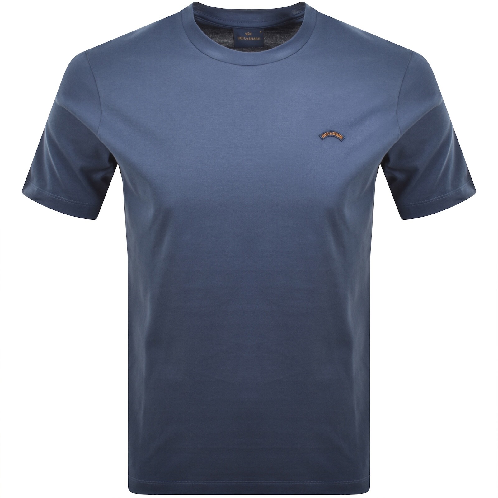 Paul And Shark Moon Badge T Shirt Blue
