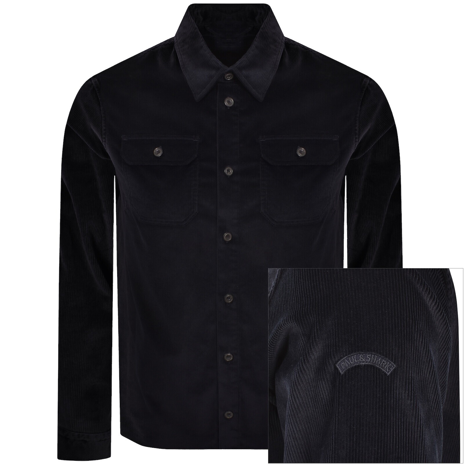 Paul And Shark Corduroy Overshirt Navy