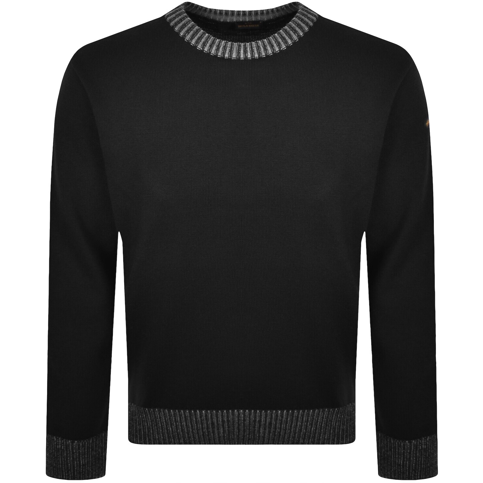 Paul And Shark Moon Badge Knit Jumper Black