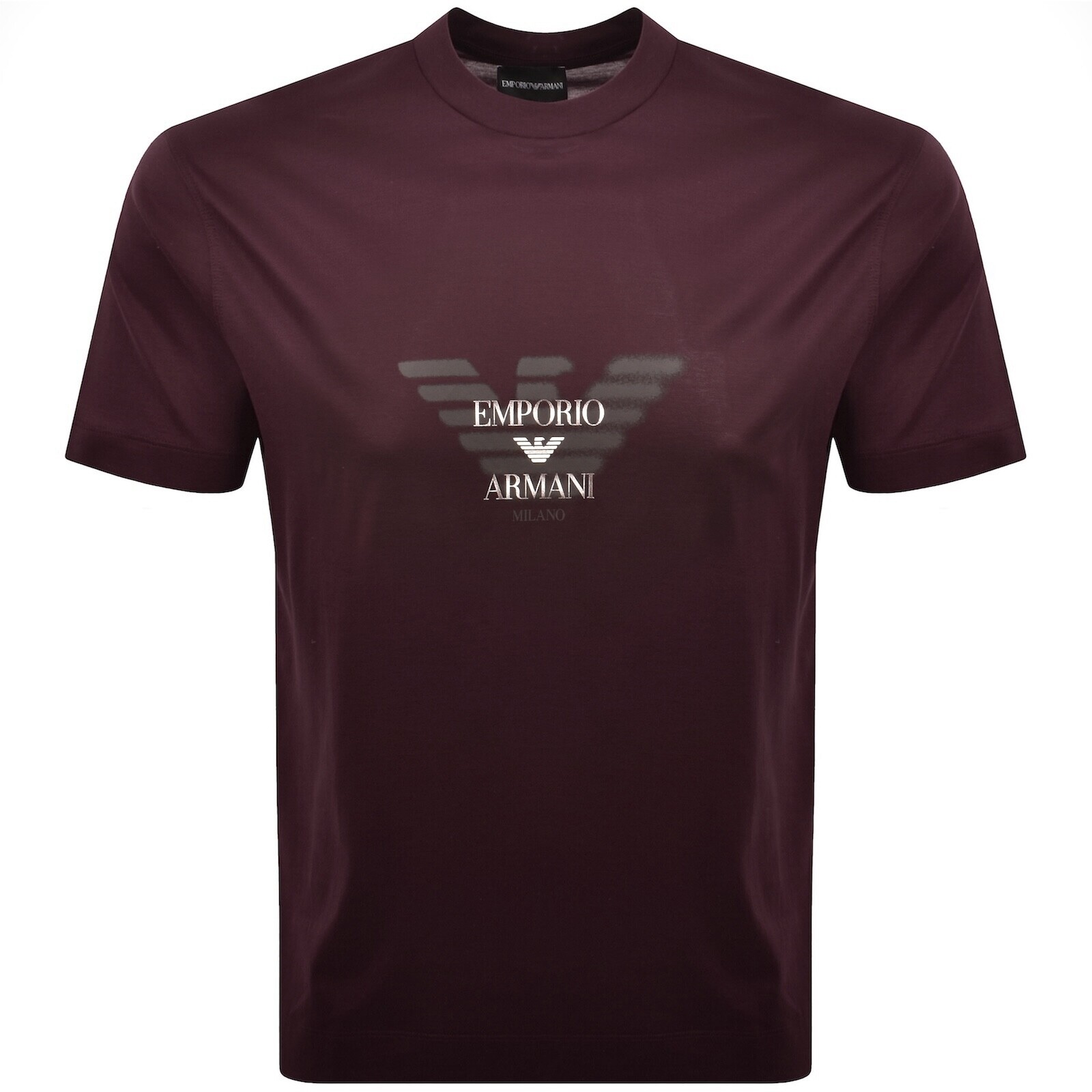Emporio Armani Logo T Shirt Brown