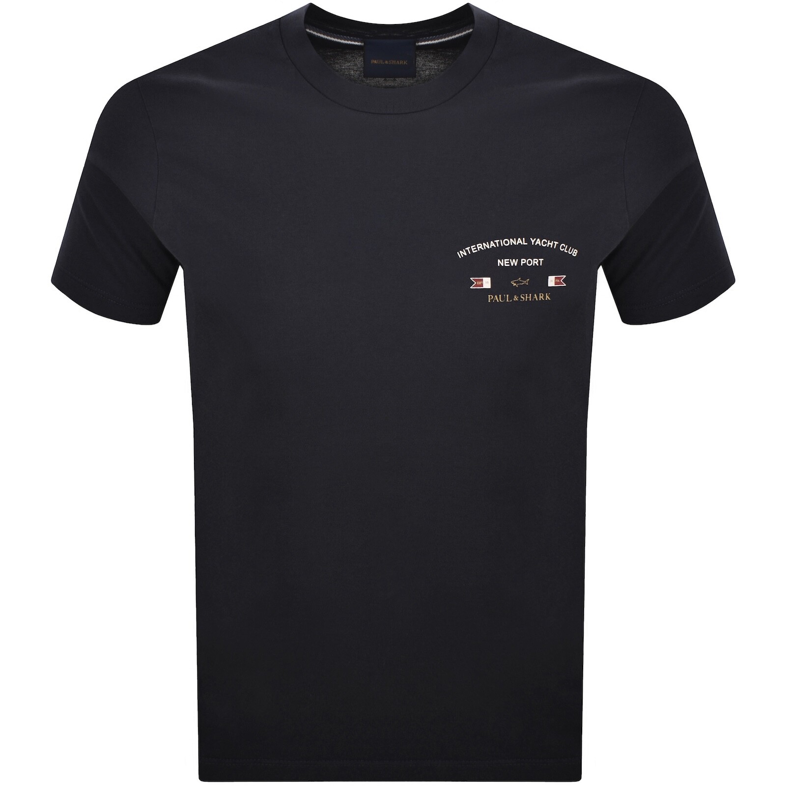 Paul And Shark Logo Graphic T Shirt Navy