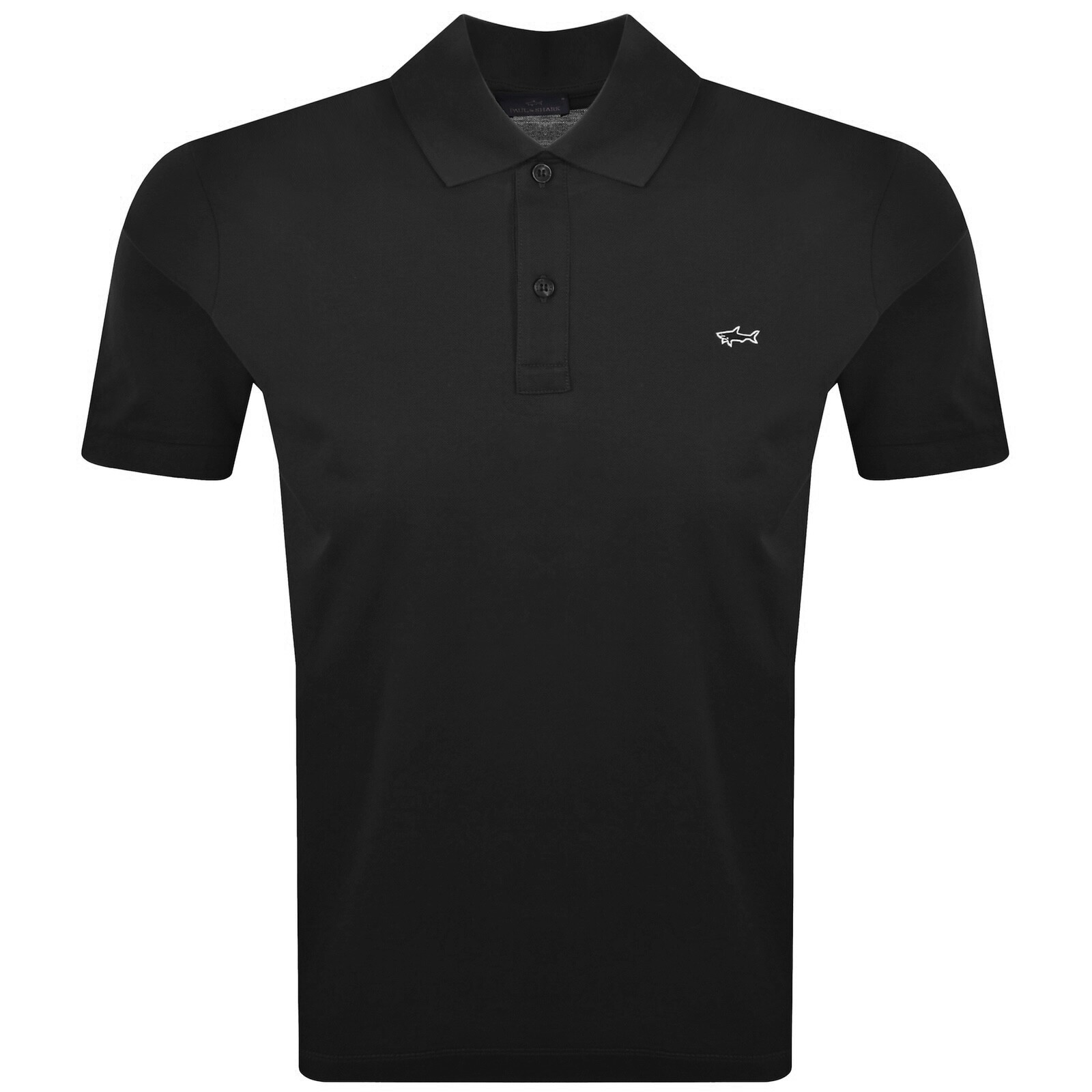 Paul And Shark Logo Polo T Shirt Black