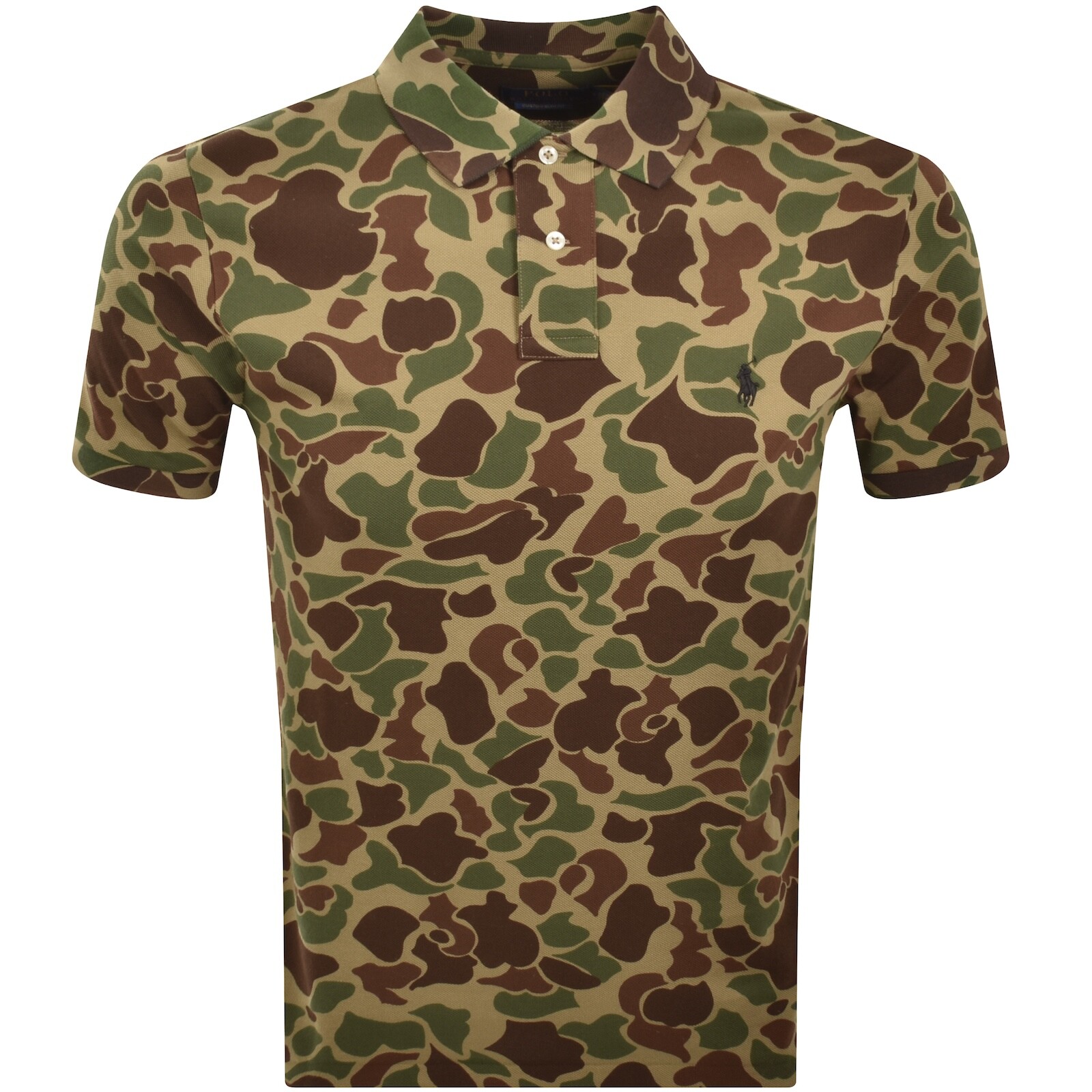 Ralph Lauren Custom Slim Polo T Shirt Green