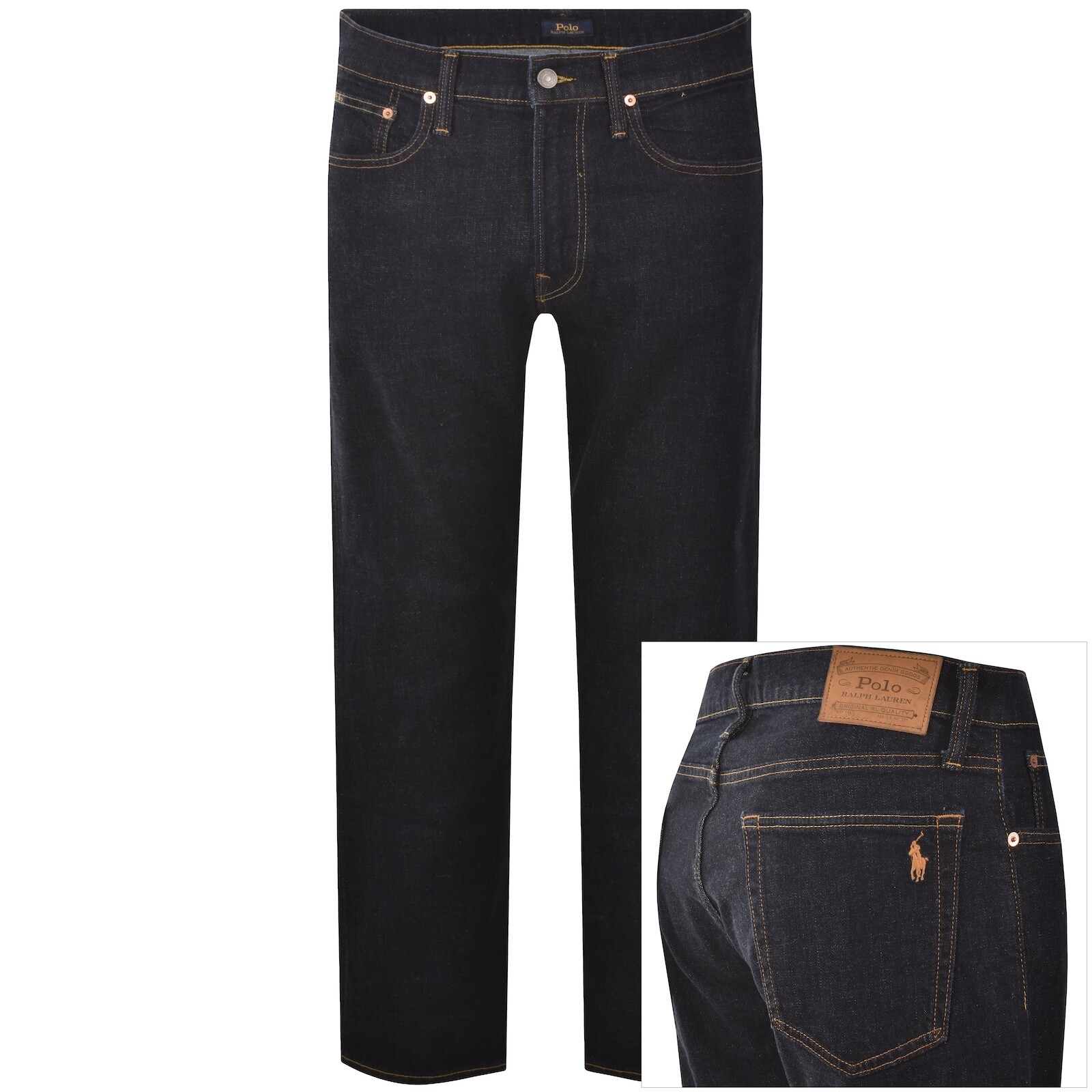 Ralph Lauren Hampton Relaxed Straight Jeans Blue