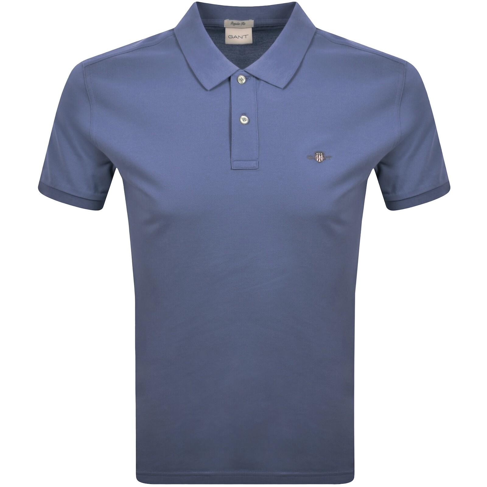 Gant Regular Fit Shield Pique Polo T Shirt Blue