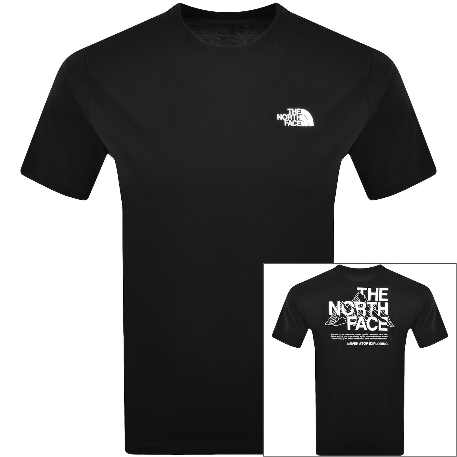 The North Face Mountain Sketch T Shirt Black
