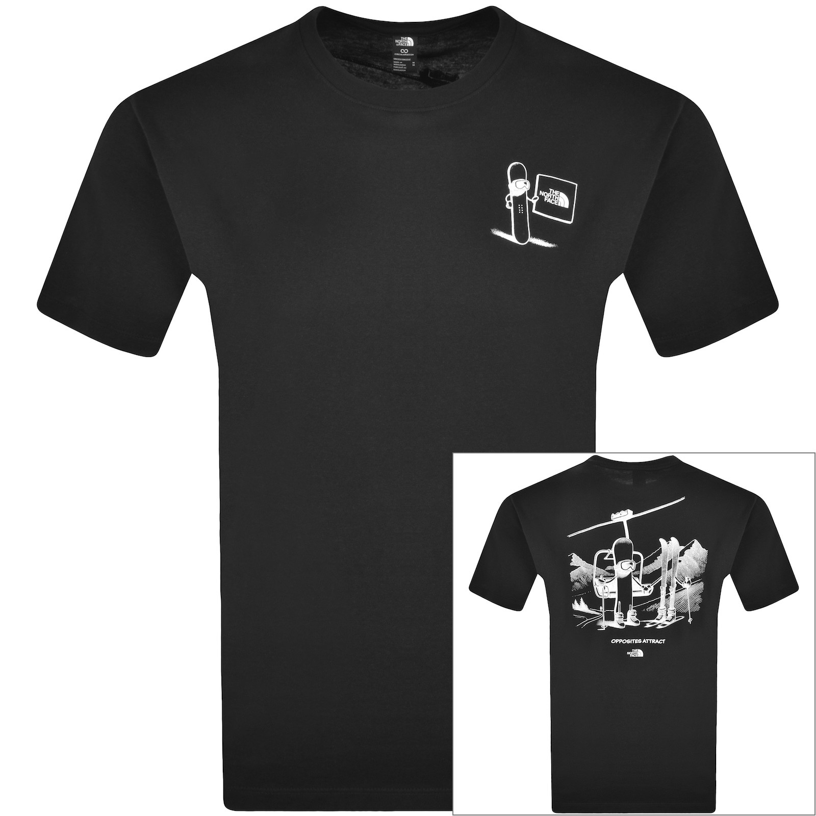 The North Face Opposites Attract T Shirt Black