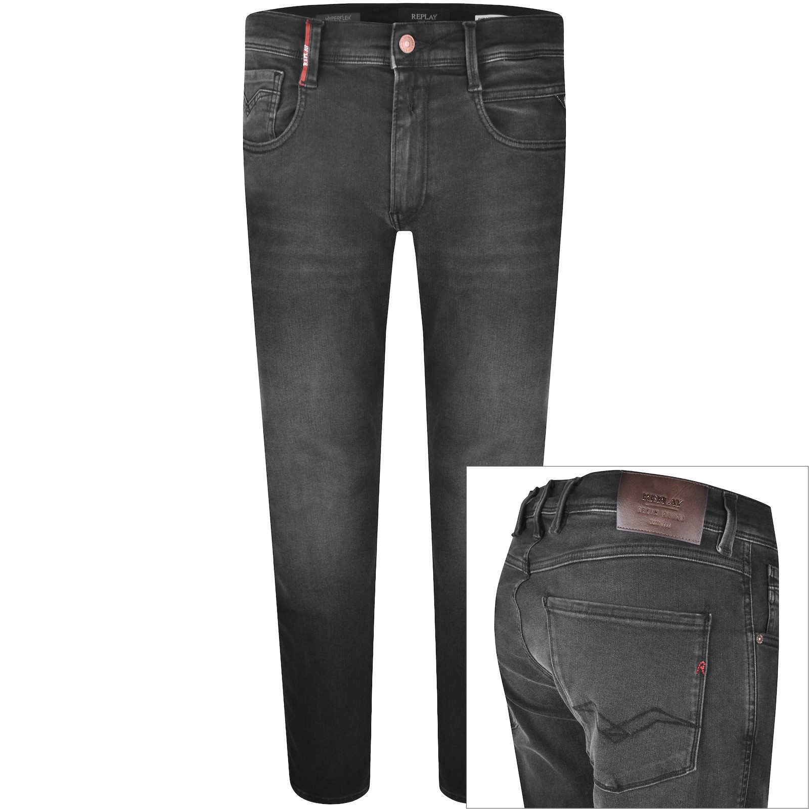 Replay Slim Fit Anbass Jeans Black