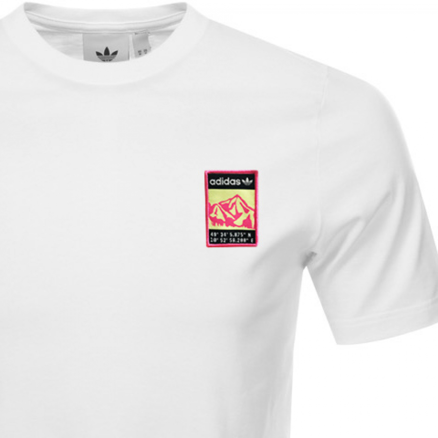 ADIDAS ORIGINALS ADIPLORE LOGO T SHIRT WHITE