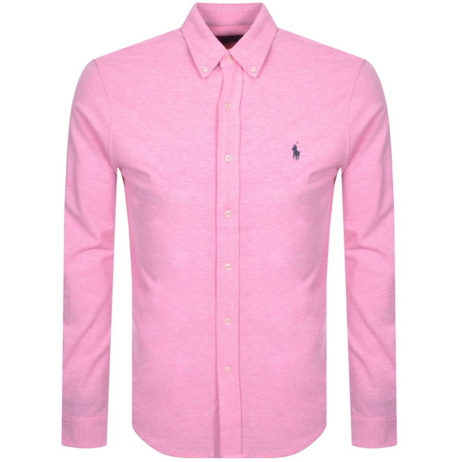 Polo Ralph Lauren Pink Logo Shirt In Pink