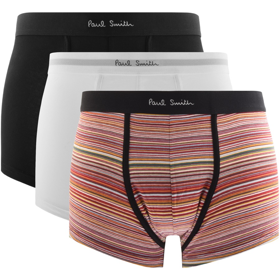 PAUL SMITH PS BY PAUL SMITH THREE PACK TRUNKS WHITE