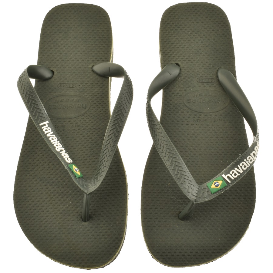 HAVAIANAS HAVAIANAS BRAZIL LOGO FLIP FLOPS GREEN