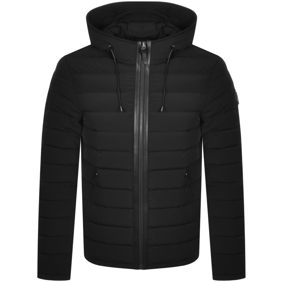 Mackage Men's Mike Stretch Lightweight Down Jacket In Black