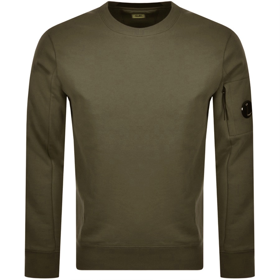 C P Company Cp Company Crew Neck Sweatshirt Green Modesens C P Company Cp Company Crew Neck Sweatshirt Green Modesens