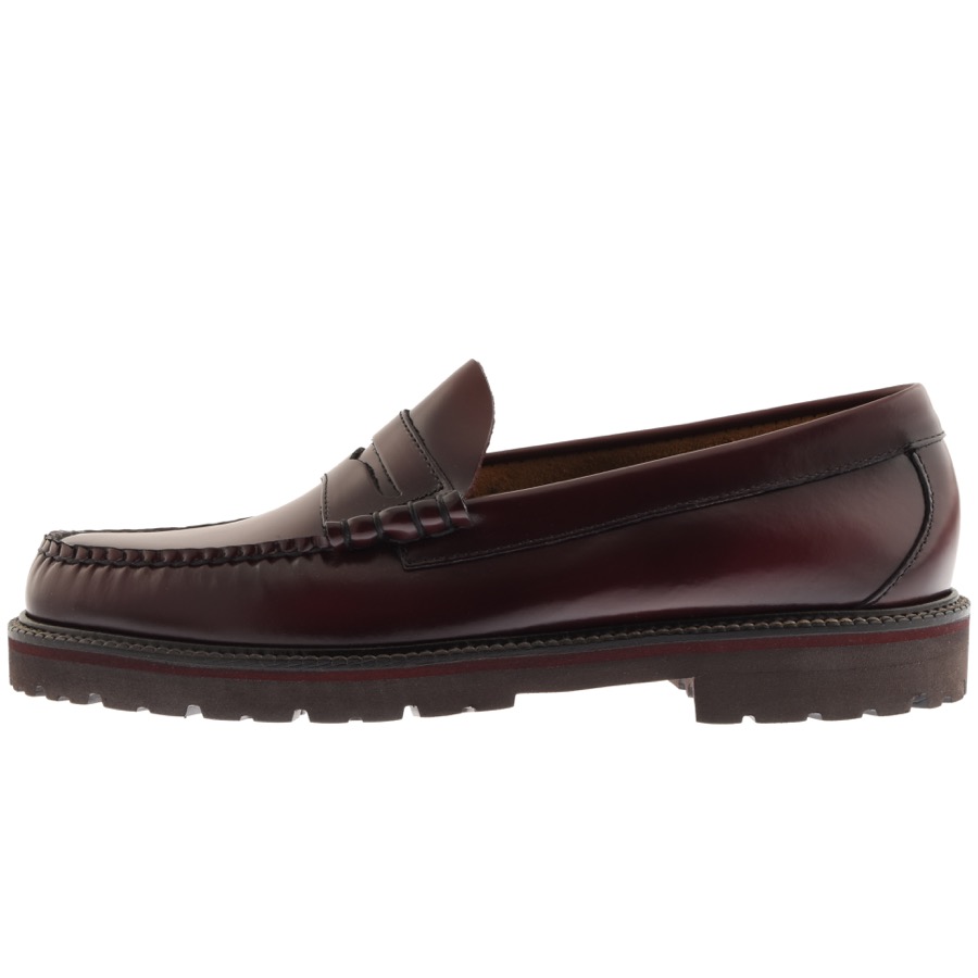 Gh Bass Weejun 90 Larson Leather Loafers Burgundy In Brown