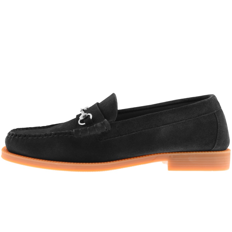 Gh Bass Weejun Lincoln Suede Loafers Black