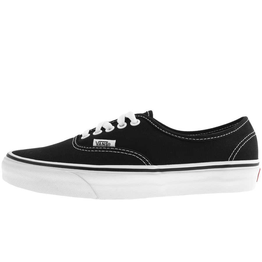 vans authentic plimsolls in black