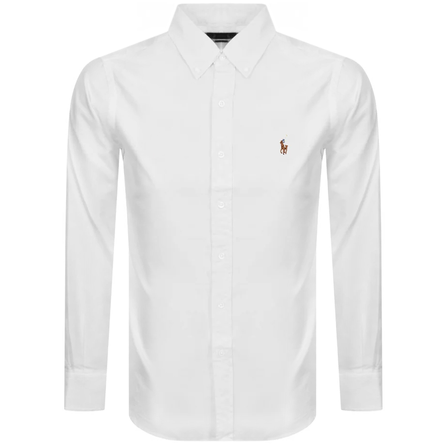 RALPH LAUREN RALPH LAUREN SLIM FIT OXFORD SHIRT WHITE