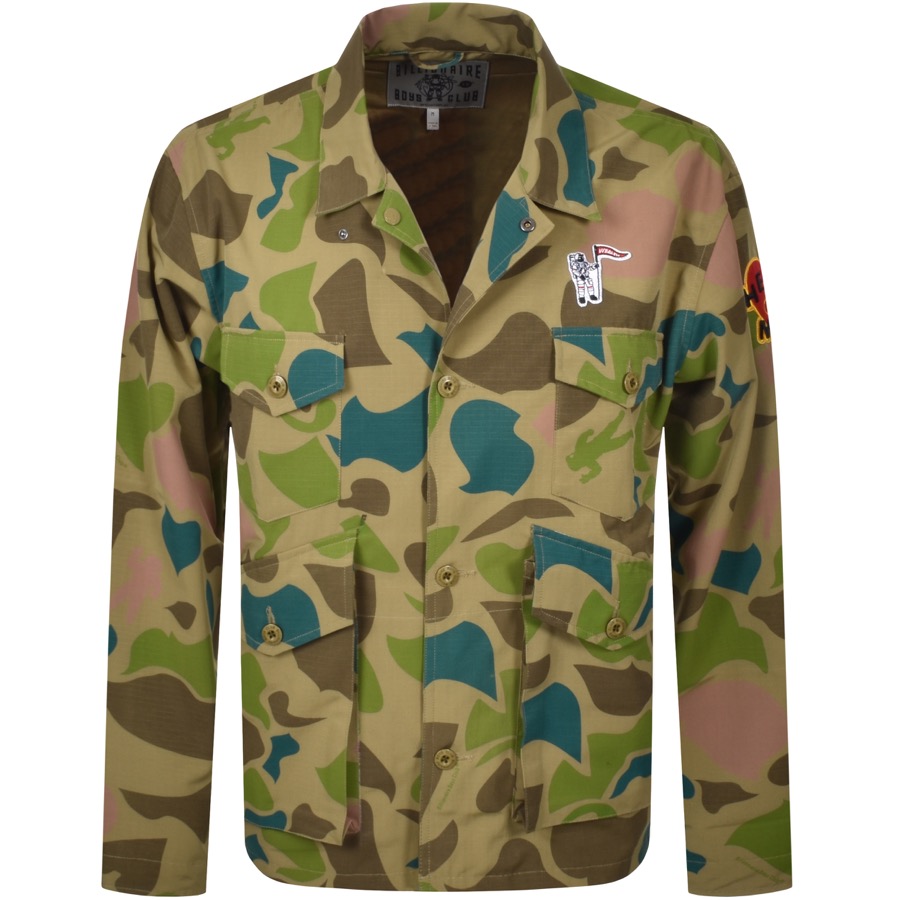 BILLIONAIRE BOYS CLUB BILLIONAIRE BOYS CLUB CAMOUFLAGE JACKET GREEN