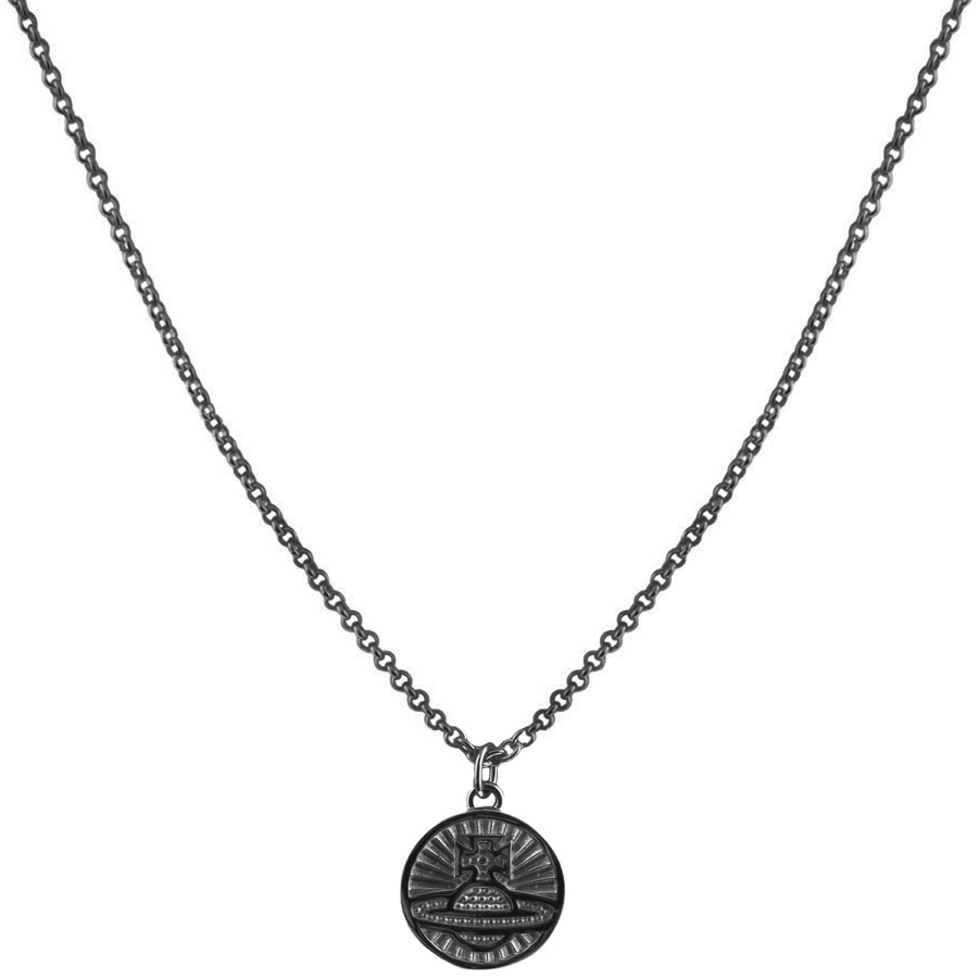 Vivienne Westwood Richmond Pendant Gunmetal In Silver