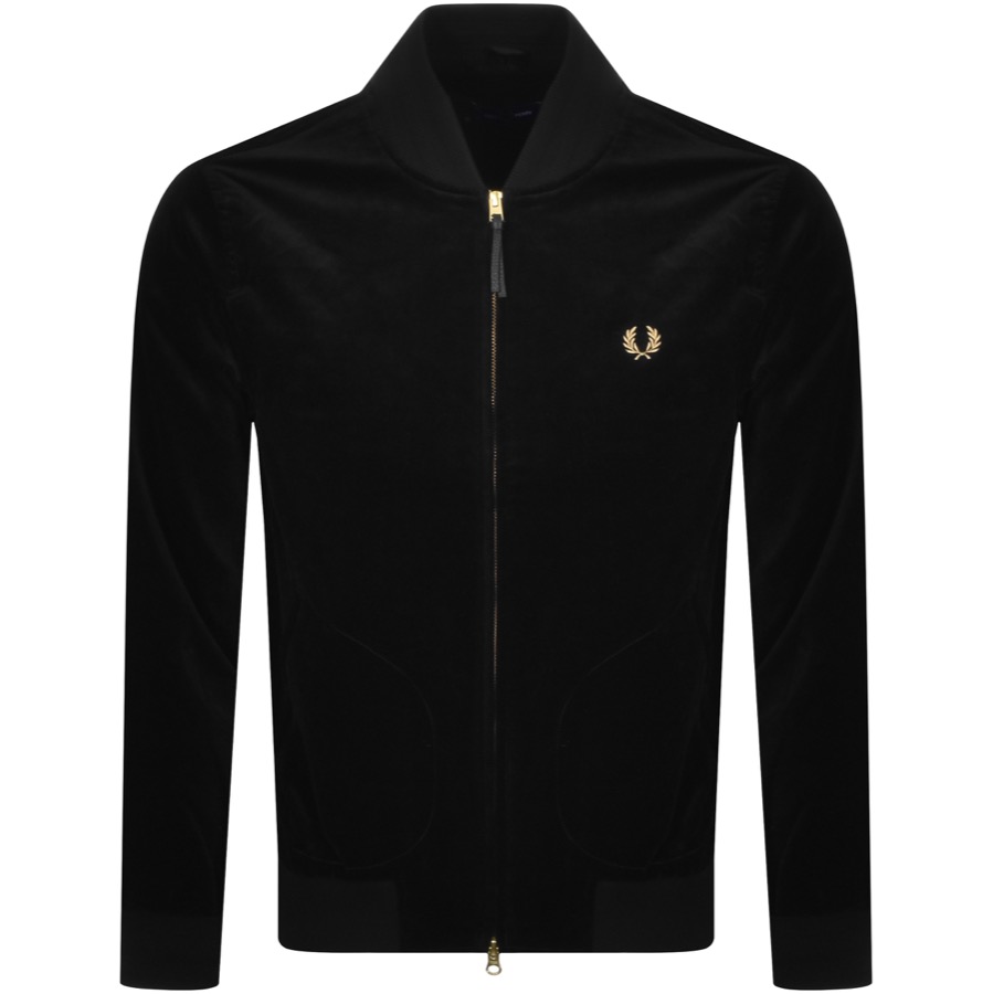 fred perry velour bomber jacket