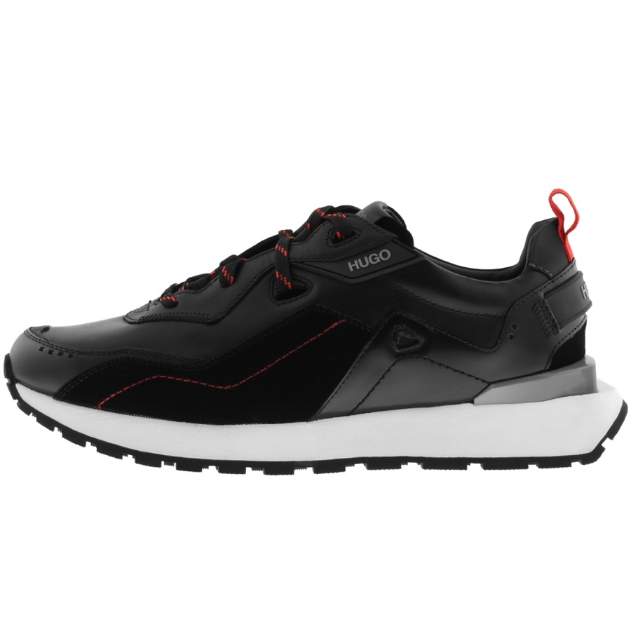 Shop Hugo Cubite Runn Trainers Black