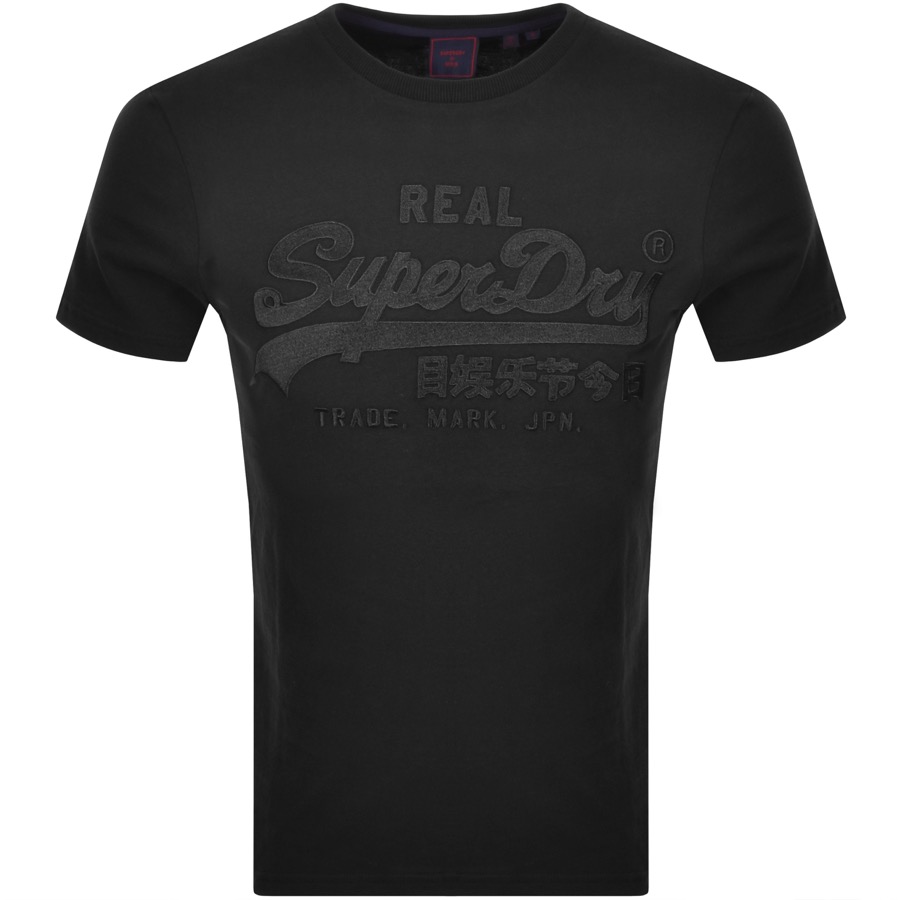 Click to view more detailed imagery on our partner's website Superdry Vintage Logo Embroidery T-shirt In Black