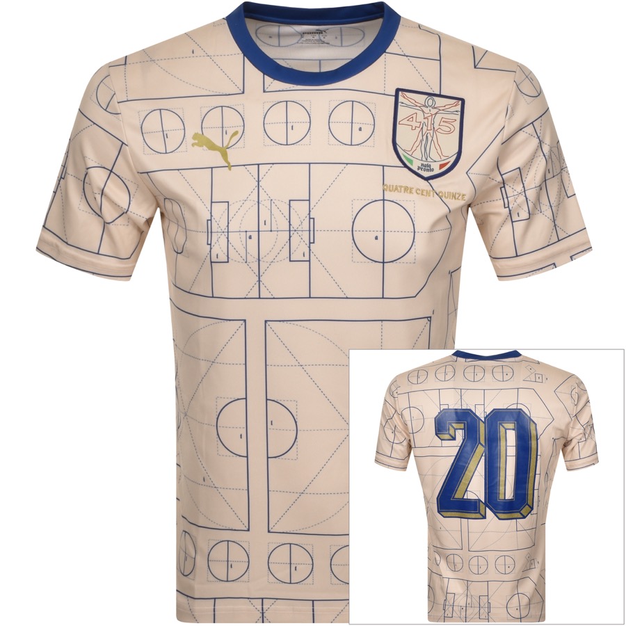 PUMA PUMA ITALY JERSEY T SHIRT CREAM