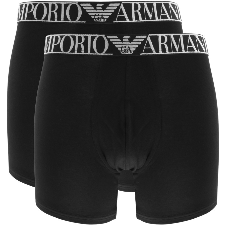 black armani boxers