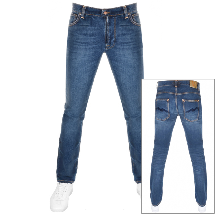 Nudie Jeans Lean Dean Jeans Blue | 30W 30L | Mens