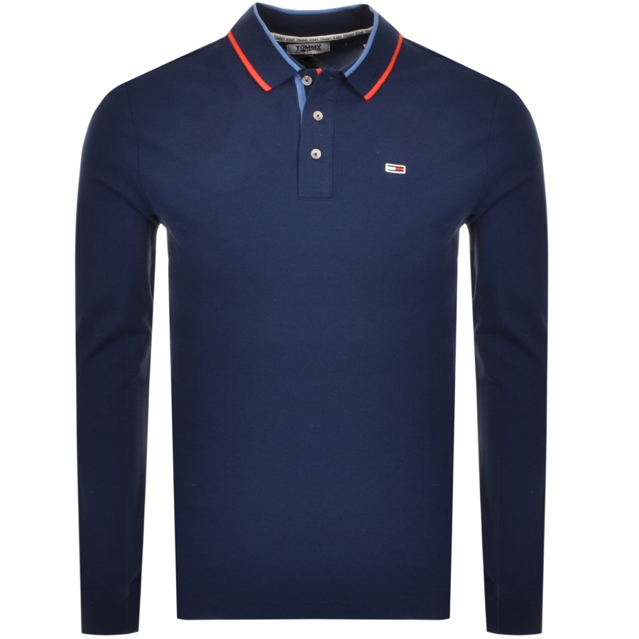 tommy jeans long sleeve polo